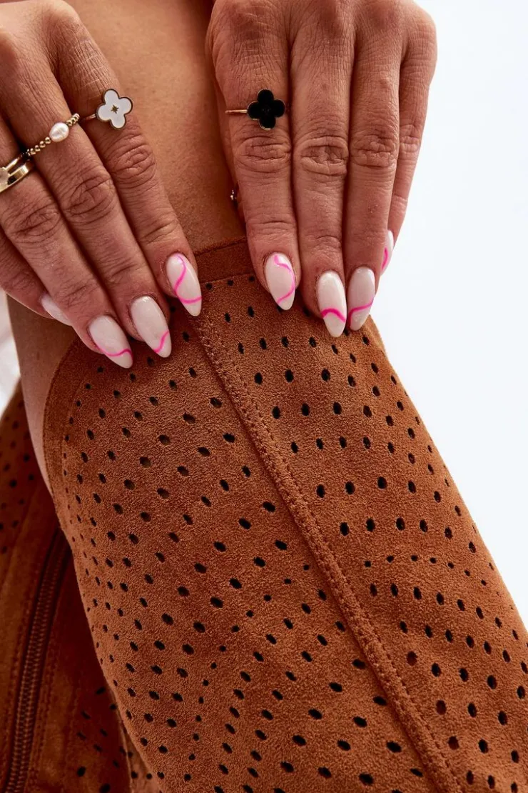 Damskie buty S.Barski Kozaki Wiosenne|Kozaki Ażurowe*S.Barski HY66-150 Ażurowe Kozaki Na Płaskim Obcasie Camel