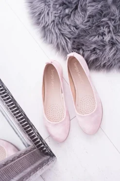 Damskie Buty Sergio Leone Sergio Leone Damskie Różowe Balerinki Makalu