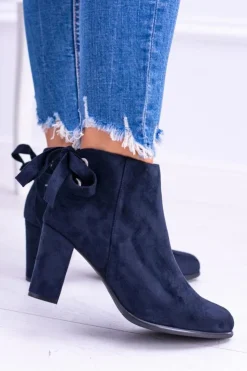 Buty Sergio Leone Botki Na Słupku|Brązowe I Beżowe Botki*Sergio Leone Granatowe Botki Na Słupku Zamsz Symfonia