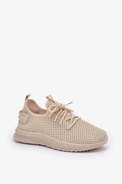 Damskie Boto Siateczkowe Wsuwane Buty Sportowe Damskie Beżowe Harice