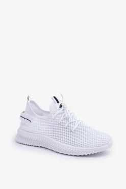 Boto Sneakersy Damskie*Siateczkowe Wsuwane Buty Sportowe Damskie Białe Harice