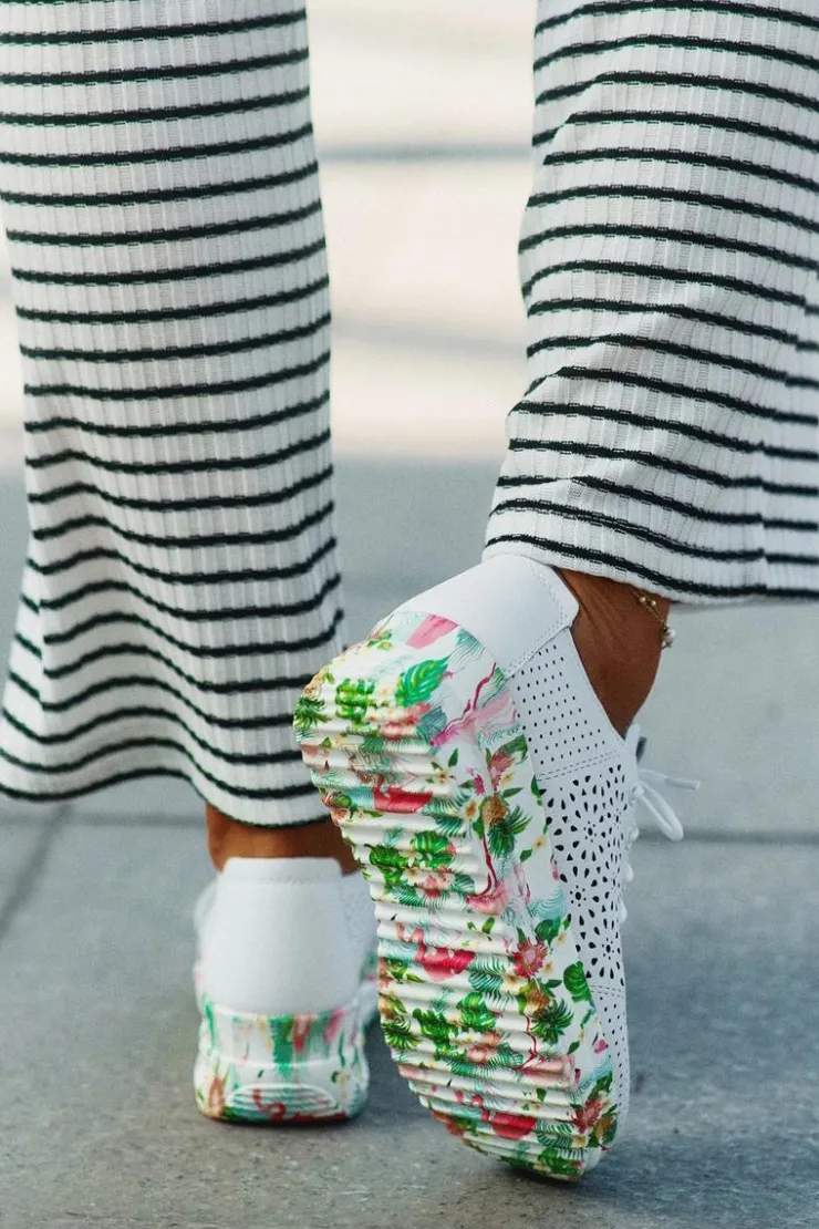 Damskie Artiker Skórzane Ażurowe Półbuty Damskie Na Koturnie 56C1532 Białe