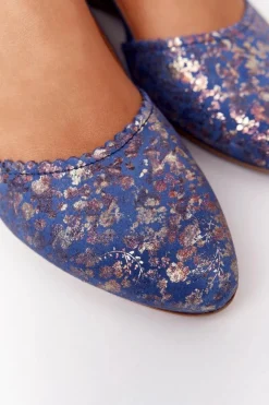 Maciejka Baleriny Skórzane|Baleriny Klasyczne*Skórzane Baleriny 4972A-17 Granatowe