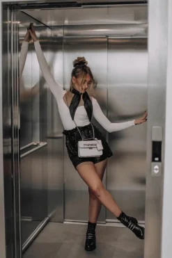 Online Evento Skórzane Botki Ocieplane Czarne Lilinth