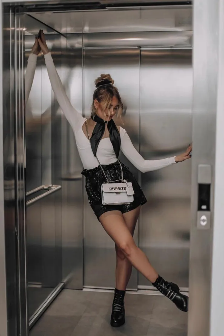 Online Evento Skórzane Botki Ocieplane Czarne Lilinth