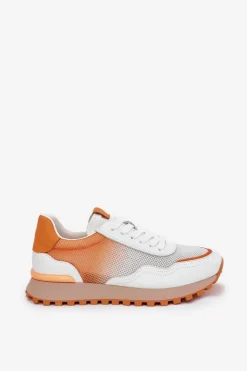 Discount Buty damskie Vinceza Skórzane Buty Sportowe Z Siateczką Damskie Vinceza 66775 Pomarańczowe Pomarańczowy