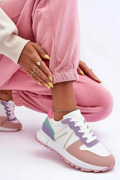 Damskie Boto Skórzane Damskie Buty Sportowe Wielokolorowe Kabama