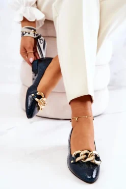 Boto Czółenka Na Słupku|Czółenka Klasyczne*Skórzane Lakierowane Wężowe Czółenka Zielone Elissabeth