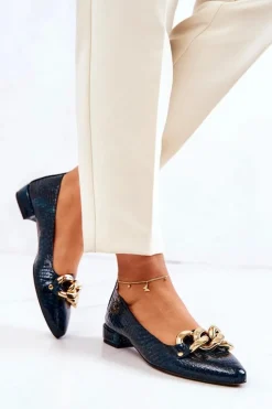 Boto Czółenka Na Słupku|Czółenka Klasyczne*Skórzane Lakierowane Wężowe Czółenka Zielone Elissabeth