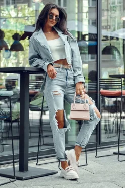 Damskie Big Star Shoes Skórzane Mokasyny Półbuty Big Star LL274581 Beżowe