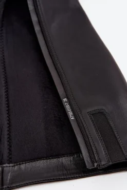 Online Maciejka Skórzane Ocieplane Kozaki Damskie Na Obcasie A7165-01 Czarne Czarny