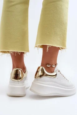 GOE Sneakersy Damskie*Skórzane Sneakersy Damskie NN2N4031 Białe