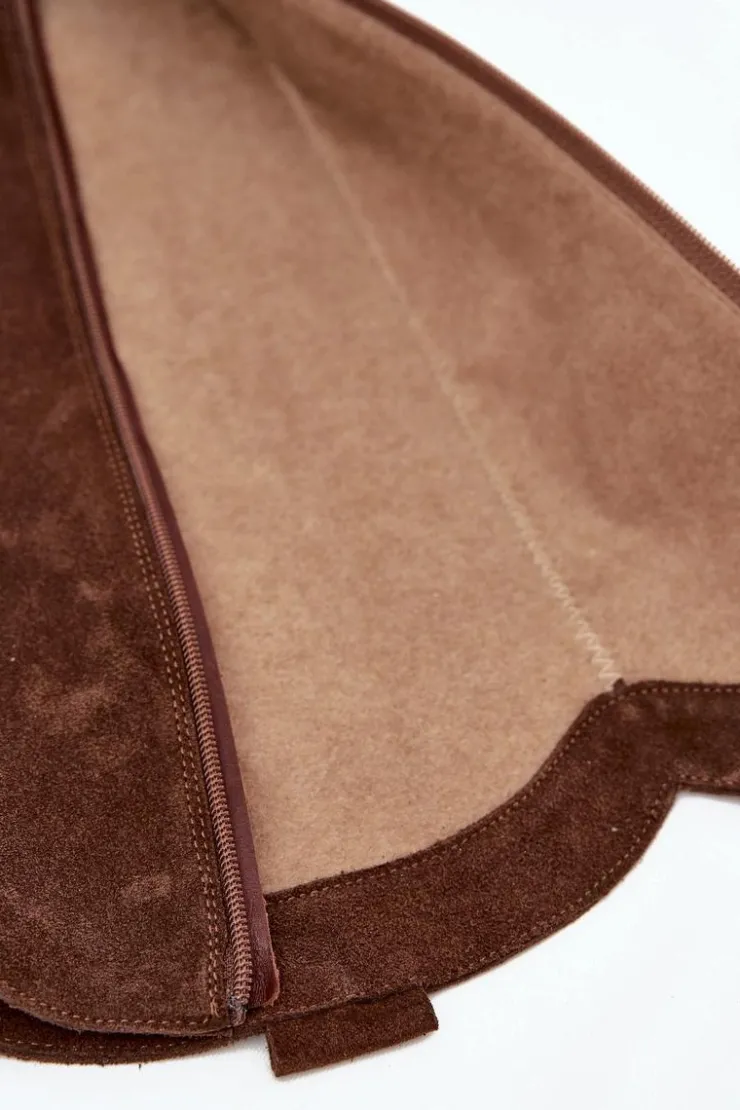 Zazoo Kozaki Ocieplane|Kozaki Wiosenne*Skórzane Zamszowe Kozaki Kowbojki Ocieplane 4224 Czekoladowe Brązowy