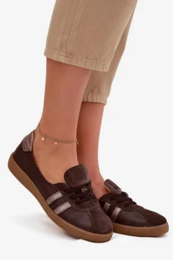 Zazoo Półbuty Skórzane|Barefoot*Skórzane Zamszowe Półbuty Damskie Typu Barefoot N1341 Czekoladowe Brązowy