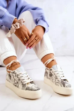 Clearance Big Star Shoes Sneakersy Buty Sportowe Big Star JJ274541 Jasnobeżowe