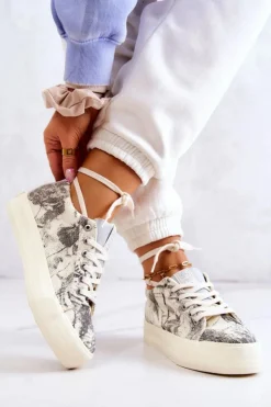 Clearance Big Star Shoes Sneakersy Buty Sportowe Big Star JJ274541 Jasnobeżowe