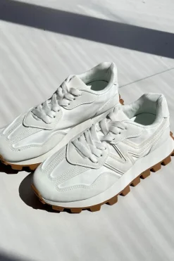 Hot Boto Sneakersy Buty Sportowe Damskie Białe Kalelia Biały