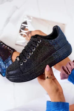 Outlet GOE Sneakersy Buty Sportowe Dżety JJ2N4050 Czarne