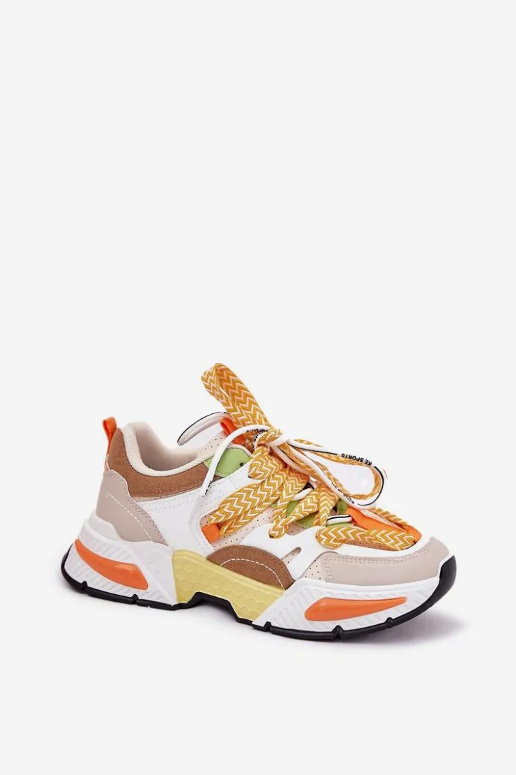 Boto Buty Sportowe Na Platformie|Sneakersy Damskie*Sneakersy Buty Sportowe Damskie Z Podwójnym Sznurowaniem Multikolor Efobell