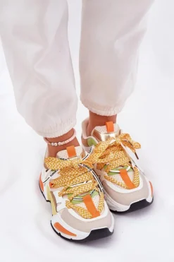 Boto Buty Sportowe Na Platformie|Sneakersy Damskie*Sneakersy Buty Sportowe Damskie Z Podwójnym Sznurowaniem Multikolor Efobell