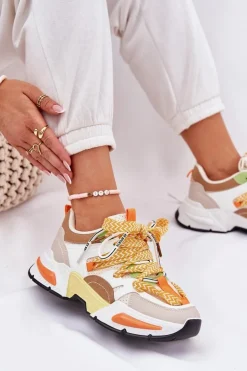 Boto Buty Sportowe Na Platformie|Sneakersy Damskie*Sneakersy Buty Sportowe Damskie Z Podwójnym Sznurowaniem Multikolor Efobell