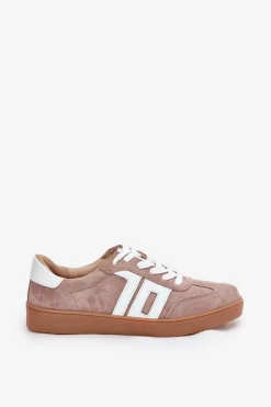 Damskie Buty damskie Vinceza Sneakersy Buty Sportowe Zamszowe Vinceza 79517 Beżowe