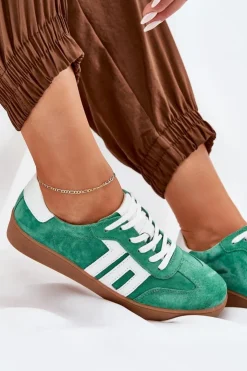 Buty damskie Vinceza Sneakersy Damskie*Sneakersy Buty Sportowe Zamszowe Vinceza 79517 Zielone Zielony