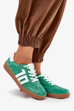 Buty damskie Vinceza Sneakersy Damskie*Sneakersy Buty Sportowe Zamszowe Vinceza 79517 Zielone Zielony