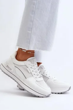 Big Star Shoes Buty Sportowe Big Star|Sneakersy Damskie*Sneakersy Damskie Big Star NN274A089 Białe Biały