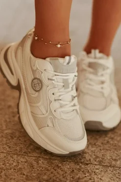 Big Star Shoes Buty Sportowe Na Platformie|Buty Sportowe Big Star*Sneakersy Damskie Big Star RR274A191 Białe Biały