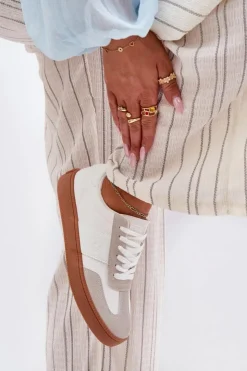 Damskie Big Star Shoes Sneakersy Damskie Big Star RR274804 Białe