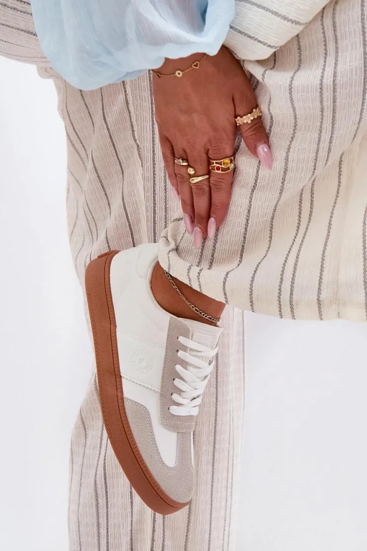 Damskie Big Star Shoes Sneakersy Damskie Big Star RR274804 Białe