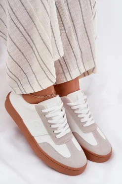 Damskie Big Star Shoes Sneakersy Damskie Big Star RR274804 Białe