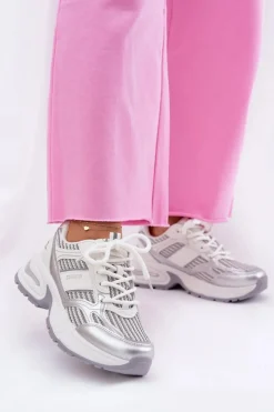 Damskie Big Star Shoes Sneakersy Damskie Big Star RR274A195 Białe