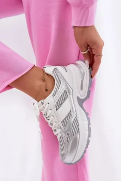 Damskie Big Star Shoes Sneakersy Damskie Big Star RR274A195 Białe