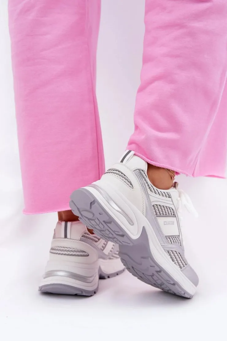 Damskie Big Star Shoes Sneakersy Damskie Big Star RR274A195 Białe