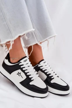 Best Big Star Shoes Sneakersy Damskie Big Star RR274A240 HI-POLY SYSTEM Biało-Czarne