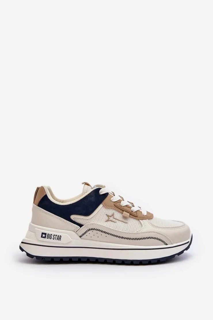 Outlet Big Star Shoes Sneakersy Damskie Big Star NN274A092 Beżowe