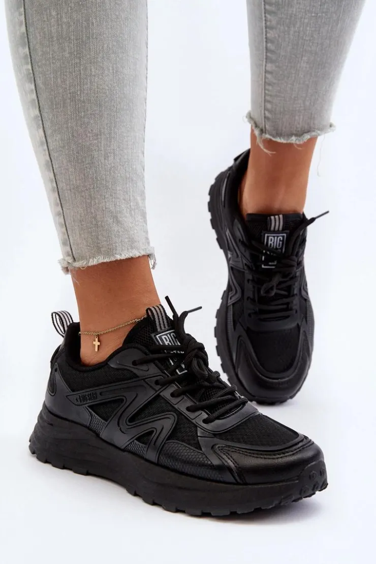 Big Star Shoes Buty Sportowe Big Star|Sneakersy Damskie*Sneakersy damskie Big Star NN274A085 Czarny