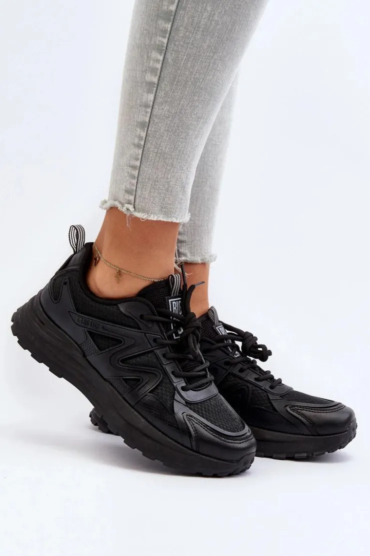 Big Star Shoes Buty Sportowe Big Star|Sneakersy Damskie*Sneakersy damskie Big Star NN274A085 Czarny