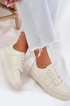 Big Star Shoes Buty Sportowe Big Star|Sneakersy Damskie*Sneakersy Damskie Big Star RR274A243 HI-POLY SYSTEM Beżowe Beżowy