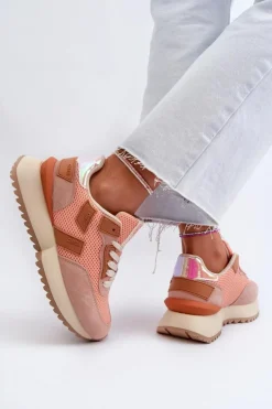 Big Star Shoes Buty Sportowe Big Star|Sneakersy Damskie*Sneakersy Damskie Big Star NN274976 Pomarańczowe