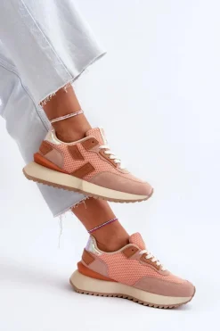 Big Star Shoes Buty Sportowe Big Star|Sneakersy Damskie*Sneakersy Damskie Big Star NN274976 Pomarańczowe