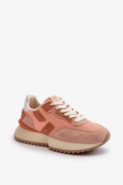 Big Star Shoes Buty Sportowe Big Star|Sneakersy Damskie*Sneakersy Damskie Big Star NN274976 Pomarańczowe