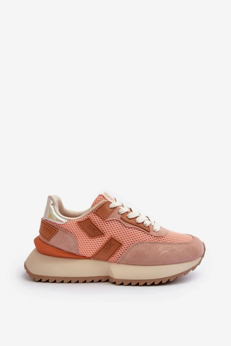 Big Star Shoes Buty Sportowe Big Star|Sneakersy Damskie*Sneakersy Damskie Big Star NN274976 Pomarańczowe