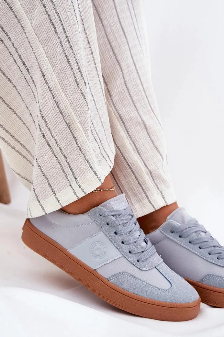 Big Star Shoes Buty Sportowe Big Star|Sneakersy Damskie*Sneakersy Damskie Big Star RR274805 e Niebieski