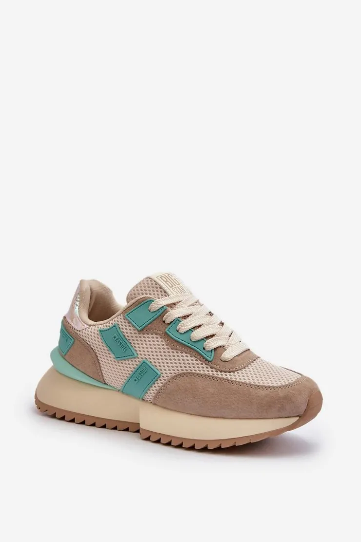 Damskie Big Star Shoes Sneakersy Damskie Big Star NN274973 Beżowe