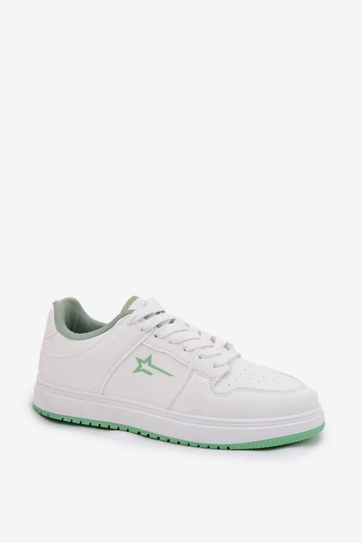 Damskie Big Star Shoes Sneakersy Damskie Big Star RR274A246 HI-POLY SYSTEM Białe