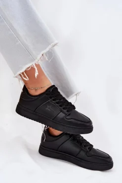 Damskie Big Star Shoes Sneakersy Damskie Big Star RR274A242 HI-POLY SYSTEM Czarne