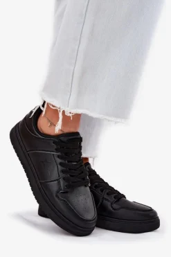 Damskie Big Star Shoes Sneakersy Damskie Big Star RR274A242 HI-POLY SYSTEM Czarne